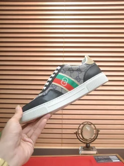 GUCCI Sneakers & Trainers Canvas-Leather (Black-Beige-Red-Green) EU38-45 B10202606031342109