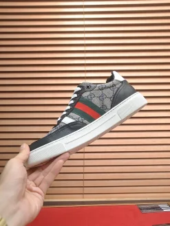 GUCCI Sneakers & Trainers Canvas-Leather (Black-Beige-Red-Green-White) EU38-45 B10202606031359109