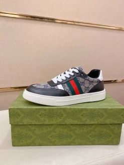 GUCCI Sneakers & Trainers Canvas-Leather (Brown-Black-Red-Green-White) EU38-44 B10202606031347109