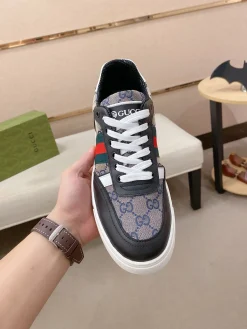 Alternative view of GUCCI Sneakers & Trainers Canvas-Leather (Brown-Black-Red-Green-White) EU38-44 B10202606031347109