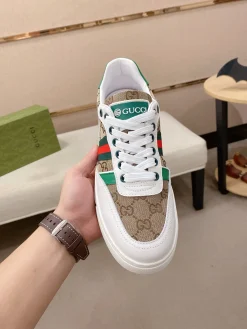 Alternative view of GUCCI Sneakers & Trainers Canvas-Leather (Brown-White-Green-Red) EU38-44 B10202606031348109