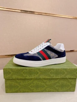 GUCCI Sneakers & Trainers Canvas-Suede (Blue-Beige-Red-Green-White) EU38-44 B10202606031326109