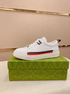 GUCCI Sneakers & Trainers Canvas (White-Red-Green) EU38-44 B0020260603135299