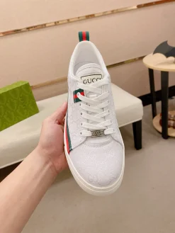 Alternative view of GUCCI Sneakers & Trainers Canvas (White-Red-Green) EU38-44 B0020260603135299