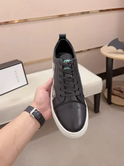 Alternative view of GUCCI Sneakers & Trainers Leather-Canvas (Black-Beige-Green-Red-White) EU38-44 B0020260603136699