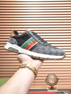 GUCCI Sneakers & Trainers Leather-Canvas (Black-Brown-Green-Red-White) EU38-45 B20202606031360109