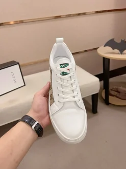 Alternative view of GUCCI Sneakers & Trainers Leather-Canvas (White-Brown-Green-Red) EU38-44 B0020260603136899