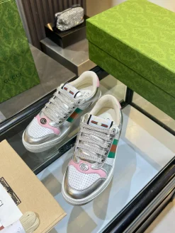 Alternative view of GUCCI Sneakers & Trainers Leather (Silver-White-Green-Orange-Pink) EU35-45 B50202606031321119