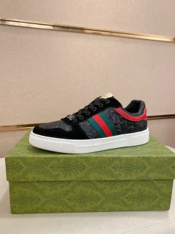 GUCCI Sneakers & Trainers Leather-Suede (Black-Red-Green-White) EU38-44 B10202606031324109
