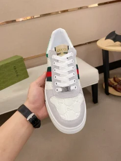 Alternative view of GUCCI Sneakers & Trainers Leather-Suede (White-Green-Red-Grey) EU38-44 B10202606031329109
