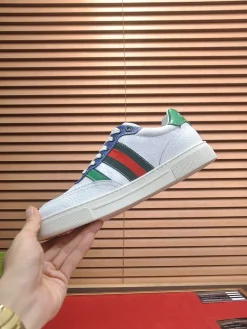 GUCCI Sneakers & Trainers Leather (White-Red-Green-Blue) EU38-45 B10202606031371109