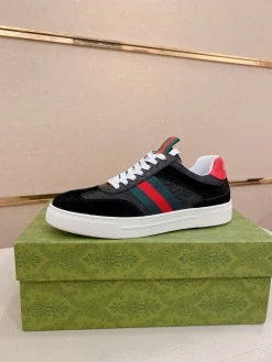 GUCCI Sneakers & Trainers Suede-Canvas (Black-Red-Green-White) EU38-44 B10202606031323109