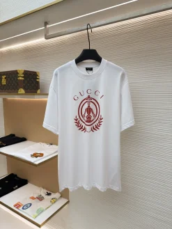 GUCCI T-shirts & Vests Cotton (White-Red) XS-L A2020260613029679