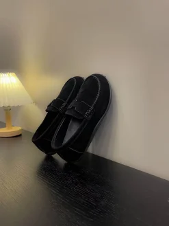 HERMES Flats & Loafers Suede (Black) EU35-40 B10202606031396109
