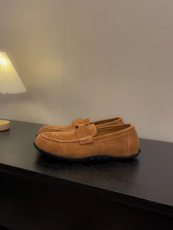 HERMES Flats & Loafers Suede (Brown-Black) EU35-40 B10202606031398109