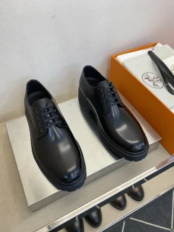 Alternative view of HERMES Formal Shoes Leather (Black) EU39-44 D20202606033376169