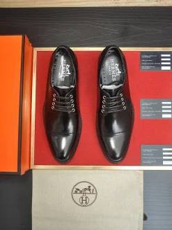 Alternative view of HERMES Formal Shoes Leather (Black) EU39-45 B60202606031399119