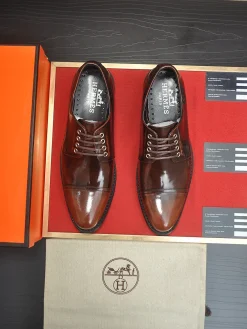 Alternative view of HERMES Formal Shoes Leather (Brown) EU39-45 B60202606031401119