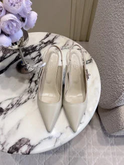 Alternative view of HERMES Pumps & Heels Leather (Beige-Black) EU35-39 C30202606031405139