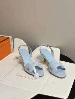HERMES Pumps & Heels Leather (Light Blue) EU35-39 C10202606031412129