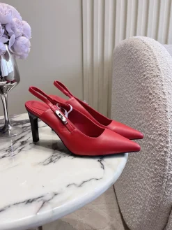 HERMES Pumps & Heels Leather (Red-Black) EU35-39 C30202606031415139