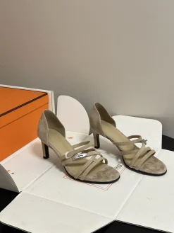 HERMES Pumps & Heels Suede (Beige) EU35-39 C40202606031419139