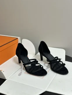 HERMES Pumps & Heels Suede (Black) EU35-39 C40202606031420139