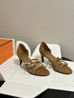 HERMES Pumps & Heels Suede (Brown) EU35-39 C40202606031421139