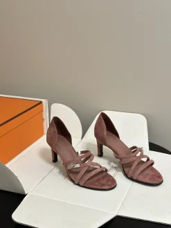 HERMES Pumps & Heels Suede (Pink) EU35-39 C40202606031422139