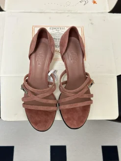 Alternative view of HERMES Pumps & Heels Suede (Pink) EU35-39 C40202606031422139