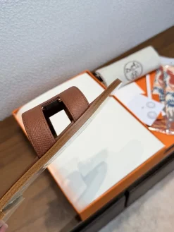 HERMES Slides & Slippers Leather (Brown) EU35-43 B0020260603155799