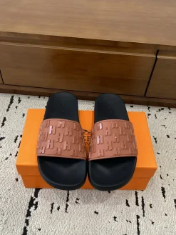 Alternative view of HERMES Slides & Slippers Rubber (Black-Pink) EU39-46 A0020260603160369