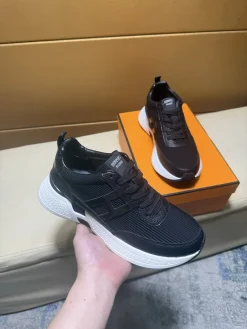 Alternative view of HERMES Sneakers & Trainers Leather (Black-White) EU38-44 B40202606031642109