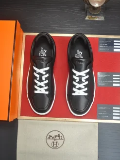 Alternative view of HERMES Sneakers & Trainers Leather (Black-White) EU39-46 B90202606031646129