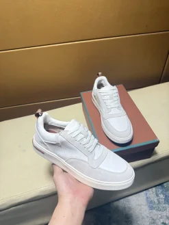 Alternative view of HERMES Sneakers & Trainers Leather-Suede (White-Grey-Brown) EU38-46 B0020260603341399