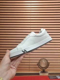 HERMES Sneakers & Trainers Leather (White-Black) EU39-46 B90202606031648129