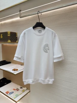 HERMES T-shirts & Vests Cotton (White) S-XL A2520260613025779