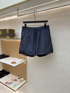 HERMES Trousers & Shorts Polyester (Blue-Black) S-XXL A6520260613087499