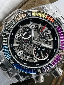 Alternative view of HUBLOT Big Bang Automatic 411JX4802RT (Black Dial) 45mm HB B150202606040150679