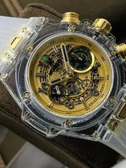 HUBLOT Big Bang Automatic 411JX4802RT (Yellow-Green Dial) 45mm TW B050202606040333649