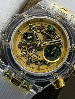 Alternative view of HUBLOT Big Bang Automatic 411JX4802RT (Yellow-Green Dial) 45mm TW B050202606040333649