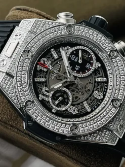 Alternative view of HUBLOT Big Bang Automatic 411NM1170RX (Black Dial) 40mm HB B400202606040372749
