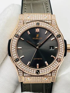 Alternative view of HUBLOT Classic Fusion Automatic 415NX1112VRMXM16 (Black-Grey Dial) 42mm HB B300202606040097719