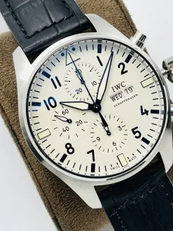 Alternative view of IWC Pilot Automatic 3777 (White Dial) 43mm ZF A850202606040397589