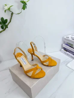 Alternative view of JIMMY CHOO Pumps & Heels Suede (Yellow) EU35-42 B71202606033238119