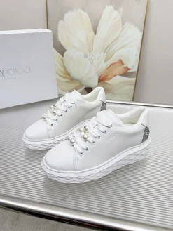 Alternative view of JIMMY CHOO Sneakers & Trainers Leather (White-Silver) EU34-41 B80202606031655129