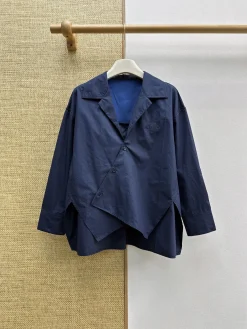 LOEWE Coats & Jackets Cotton (Dark blue) S-M-L B35202606011019109