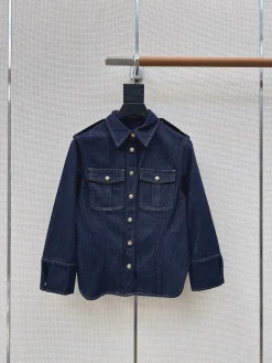 LOEWE Coats & Jackets Denim (Dark blue) S-M-L B95202606010711129