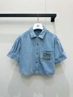 LOEWE Coats & Jackets Denim (Light blue) S-M-L B95202606010490129
