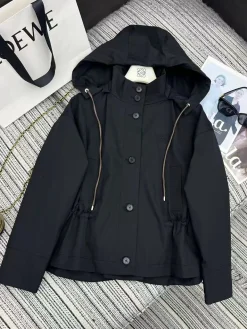 LOEWE Coats & Jackets Polyester (Black) S-M-L C25202606011203139